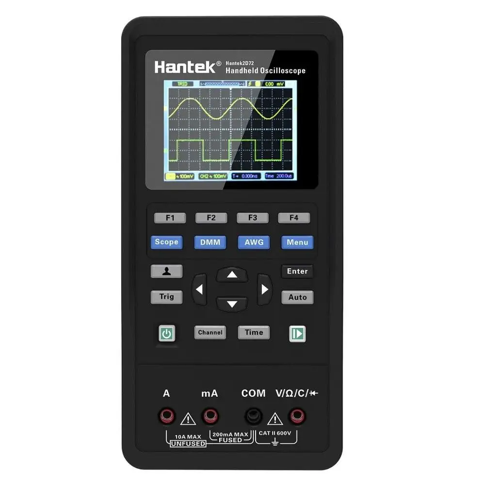 Новый портативный осциллограф Hantek 2D42 2D72 40 МГц 70 генератор сигналов 250 Мвыб/с
