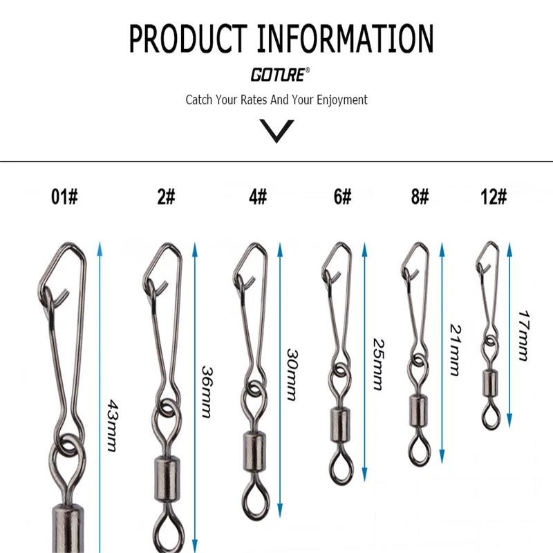 Новинка 50 шт./упак. латунные рыболовные Вертлюги твердые кольца булавки