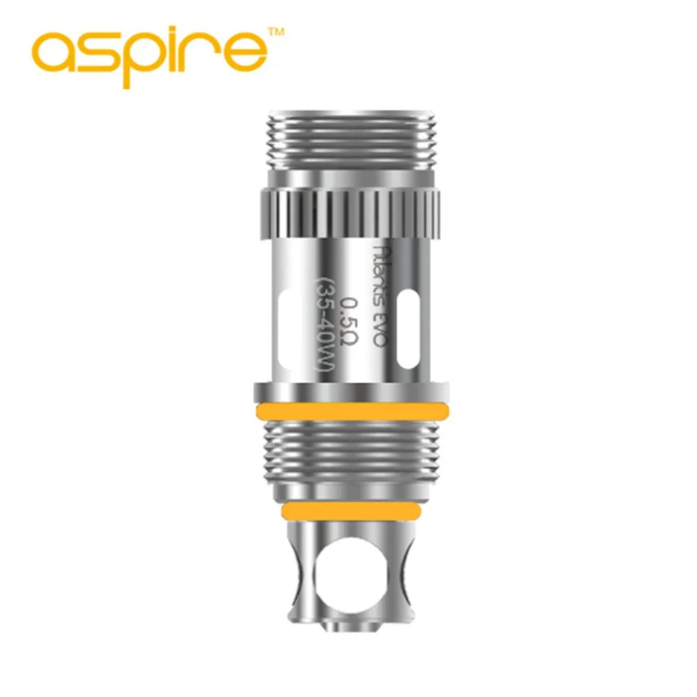 Оригинал Aspire Atlantis EVO Катушки 0.5ohm BVC Бак Распылитель Core 0.4ohm E Электронная Сигарета