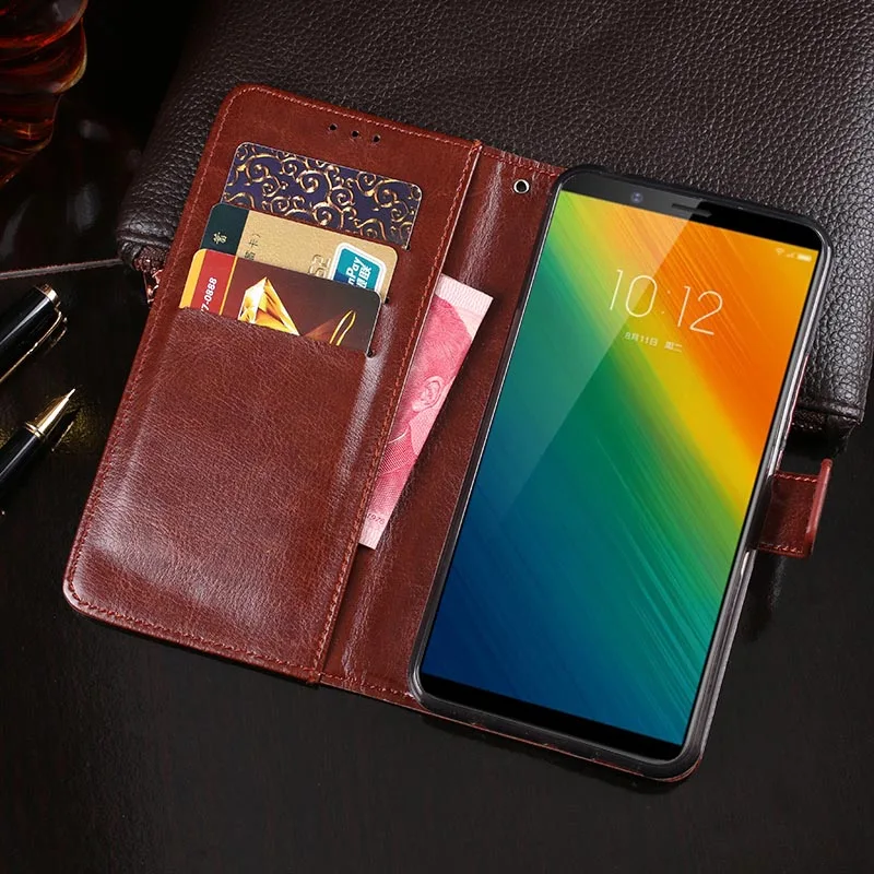 Чехол для Lenovo K5 Note 2018 роскошный кожаный чехол телефона L38012 защитный флип-чехол