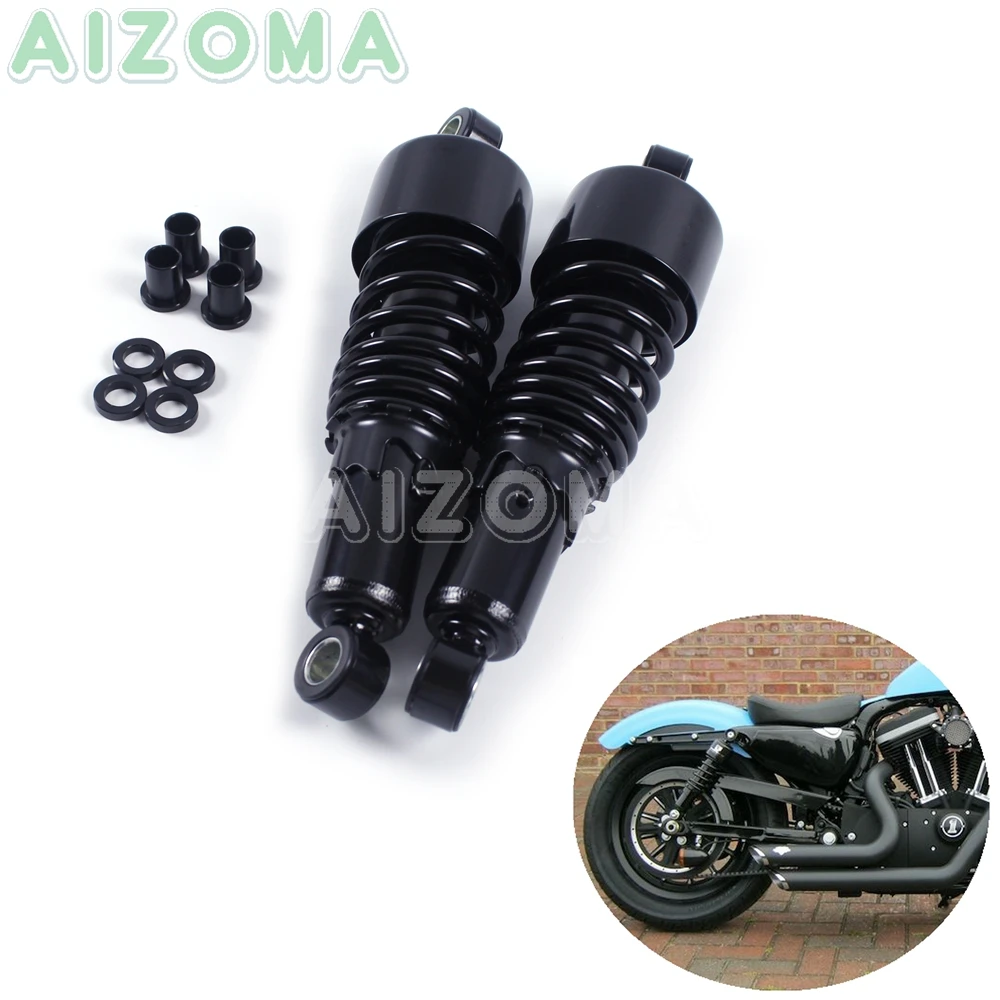 

Motorcycles Rear Shocks Progressive Suspension Black 267mm/10.5" Absorber for Harley Sportster Touring FLH/FLT 80-17 Dyna 91-16