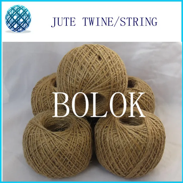 4 шт./лот (Всего 400 м) натуральный джутовый шпагат сделай сам (1 5 2 мм) 110 ярдов/шар (2