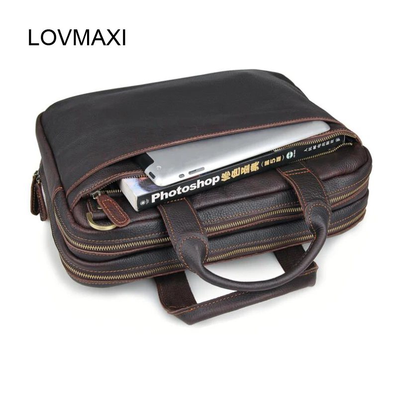 LOVMAXI 2017 новые мужские сумки из натуральной кожи мужской портфель для ноутбука