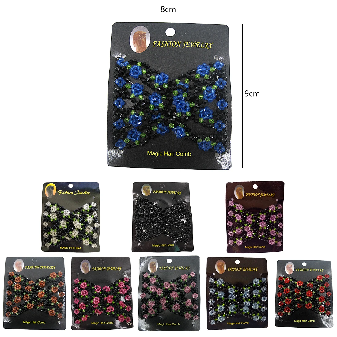 Металлическая Заколка расческа для волос двойная Волшебная металлическая