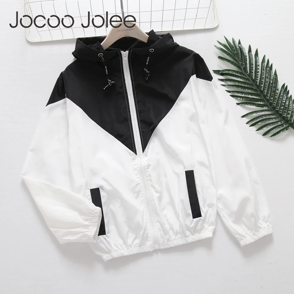 Jocoo Jolee 2018 модная женская куртка с капюшоном Повседневная ветровка пальто осенняя