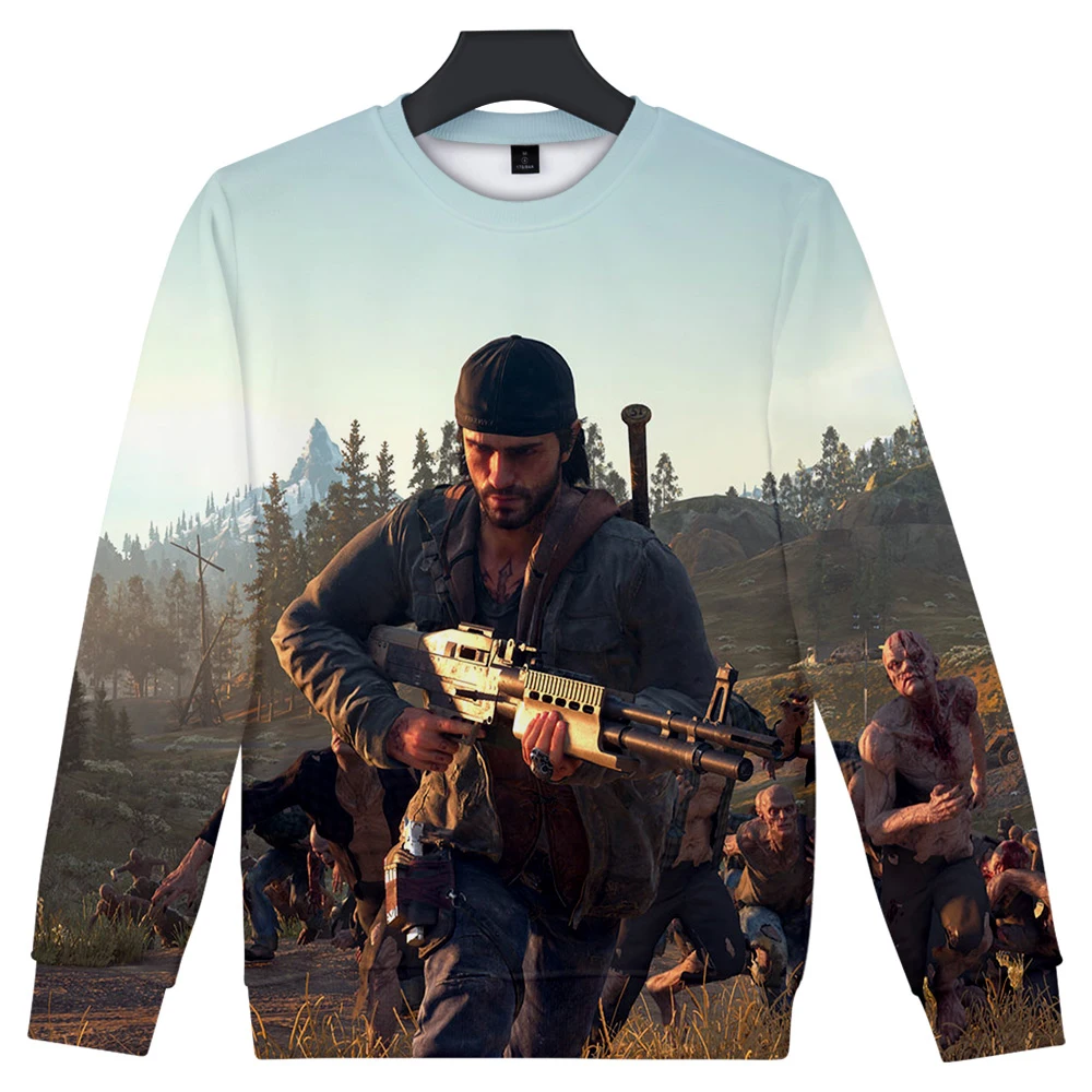 Модные days gone толстовка мужская Круглый воротник с длинными рукавами Толстовка days gone игры Harajuku топ с принтом в стиле хип-хоп толстовка