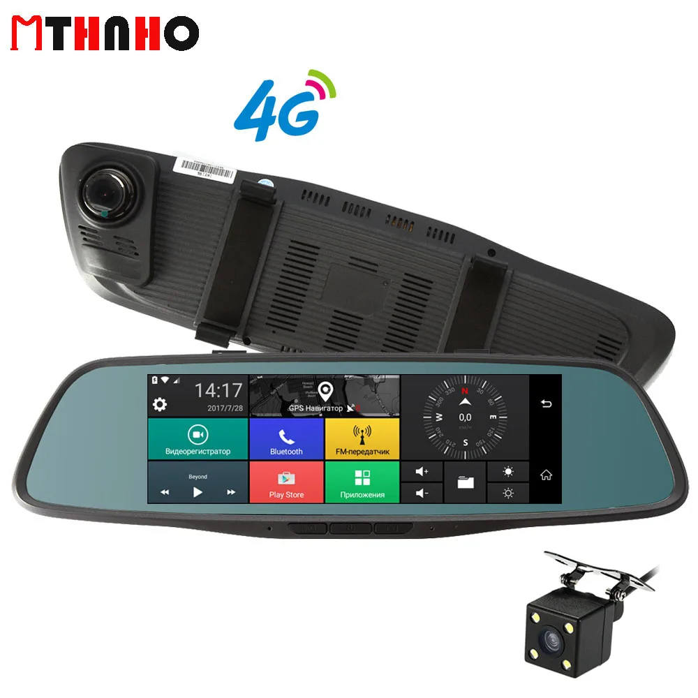 4 г Wi Fi Видеорегистраторы для автомобилей Камера 8 &quotAndroid 5.1 GPS навигации зеркало