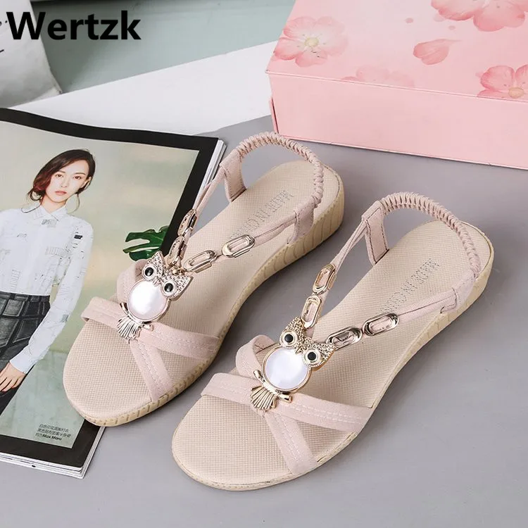 New Women Sandals Fashion Summer Shoes Bohemia Gladiator Beach Flat Casual Leisure Female Ladies E451 | Обувь