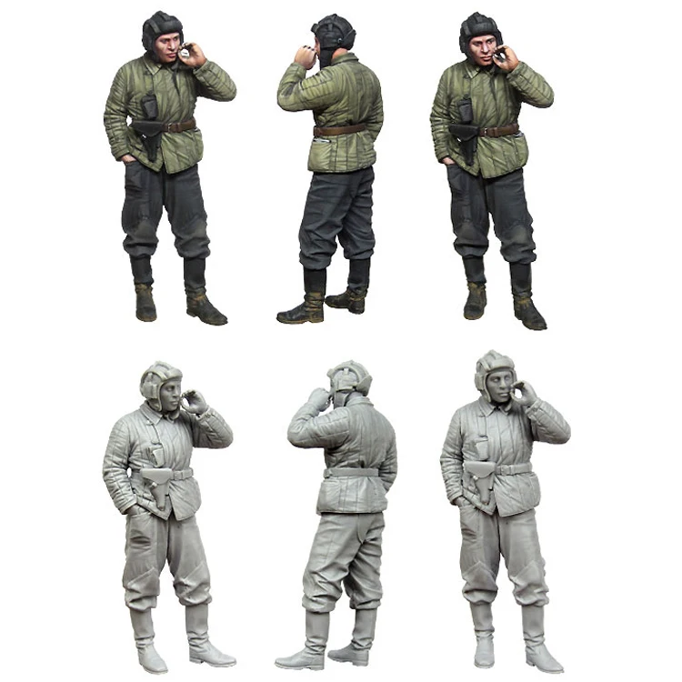 Модель солдата из смолы GK времен Второй мировой войны модель советского танкмана