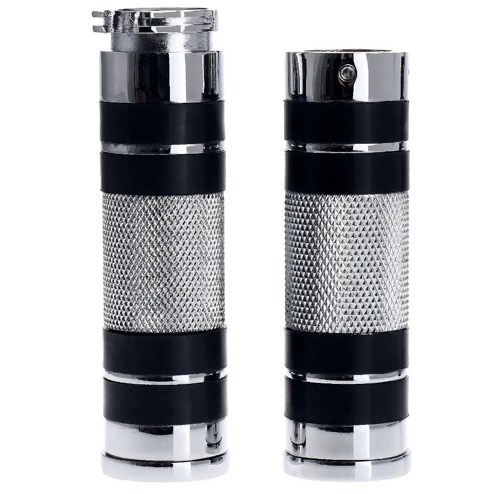 1 пара мотоциклетных ручек дюйм 25 мм хромированные ручки для мотоцикла Kawasaki Z800 Z1000