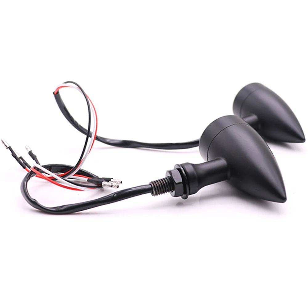 Светодиодный сигнальный фонарь для мотоцикла указатели поворота янтарная лампа