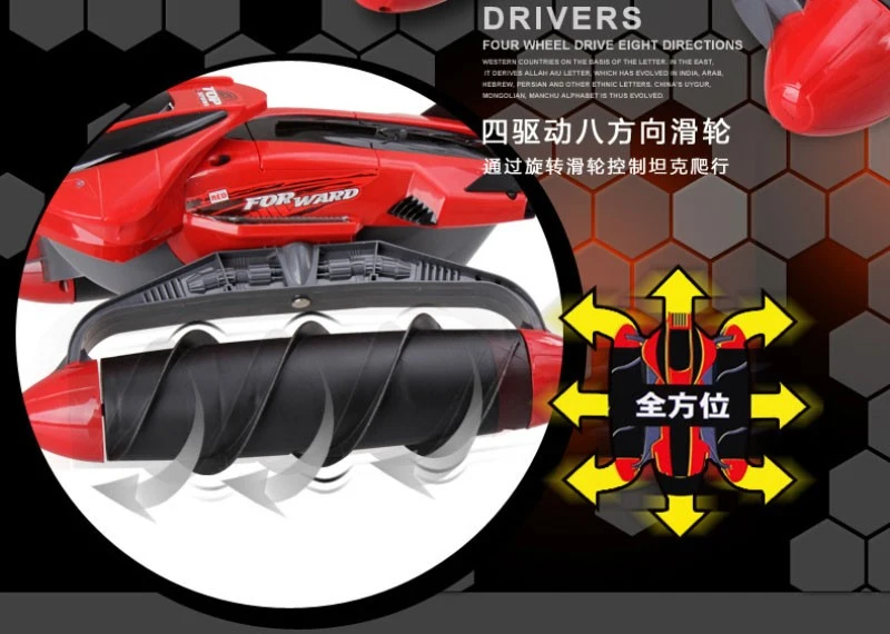 4WD высокая скорость rc Танк 989-393 2,4 ГГц амфибия трюк водонепроницаемый вездеход песок бассейн Озеро трава снег скользкий дорожный Танк подарки