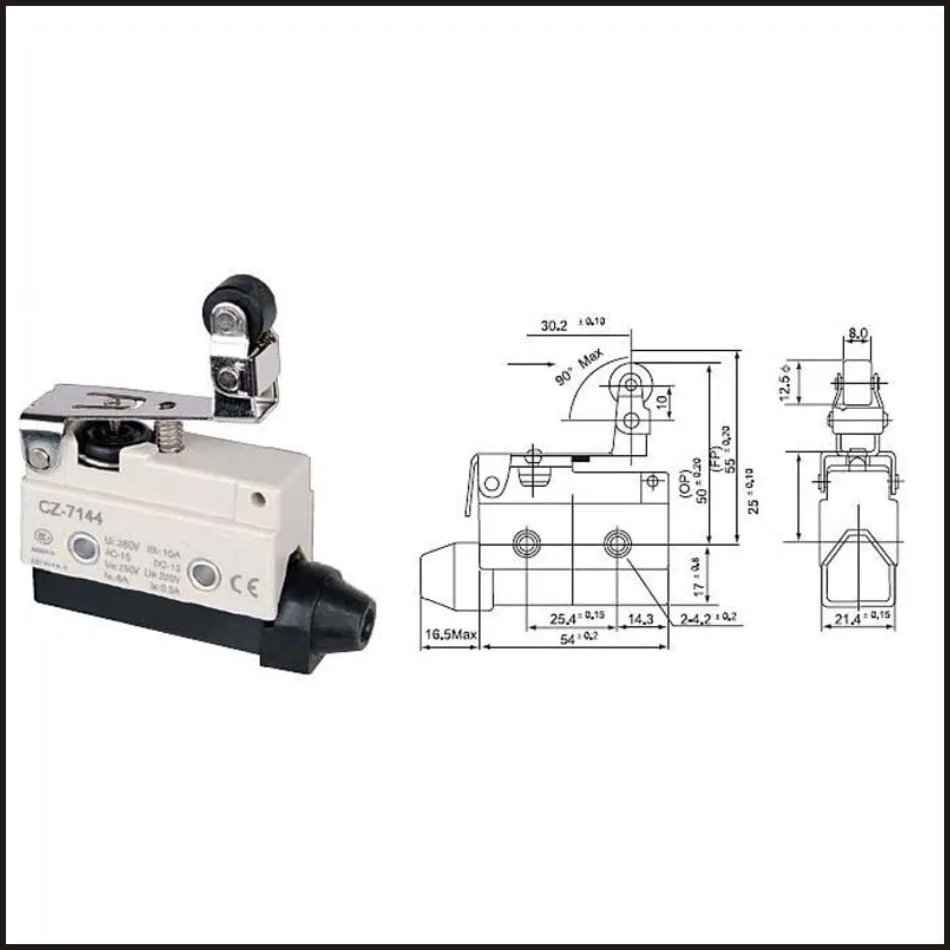 Предельный выключатель для путешествий 15 А Электрический предохранительный