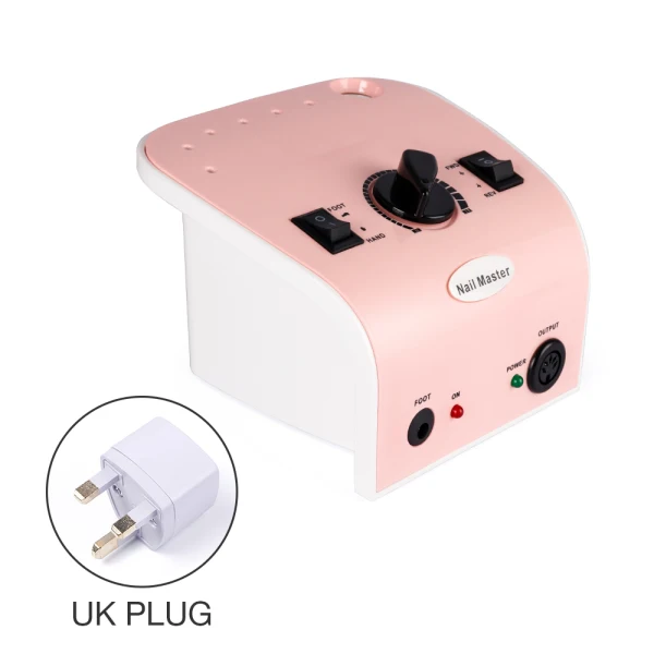 UK Plug 35000 об/мин 35 Вт Электрический аппарат для сверления ногтей Маникюрные наконечники набор ножницы для ногтей Электрический маникюр ногтей салонный инструмент для дизайна ногтей - Цвет: UK Plug