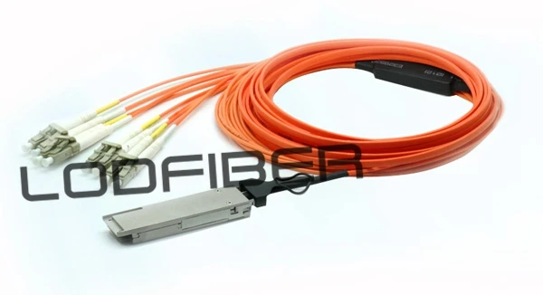 

20m (66ft) QSFP-8LC-AOC-2001 Compatible 40G QSFP+ to 4 Duplex LC Breakout Active Optical Cable