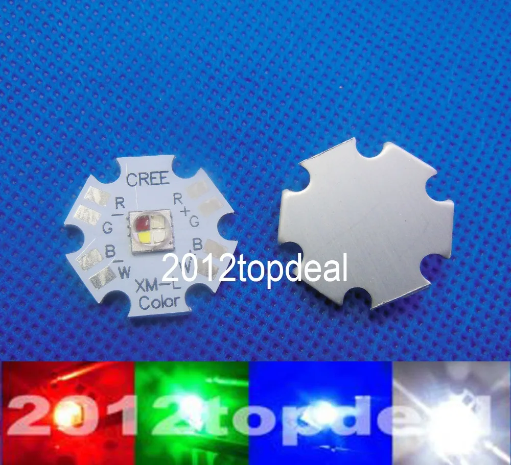 10 шт. Вт Cree XLamp XM-L RGBW RGB белый цвет светодиодный излучатель 4-чип 20 мм Звезда