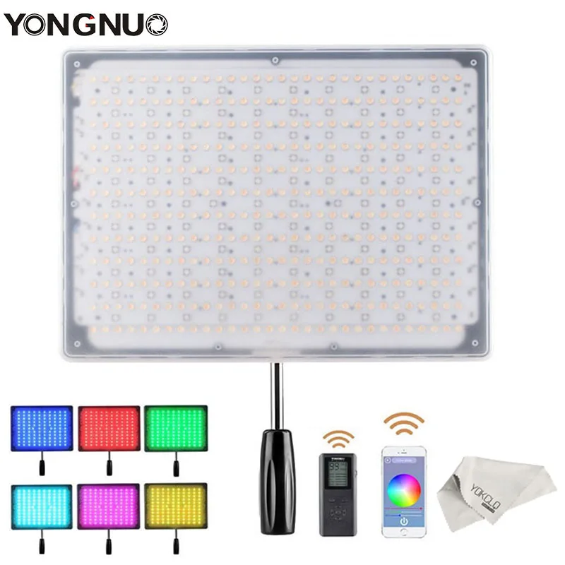 Светодиодный видеосветильник Yongnuo YN600 RGB YN600RGB управление через Bluetooth приложение