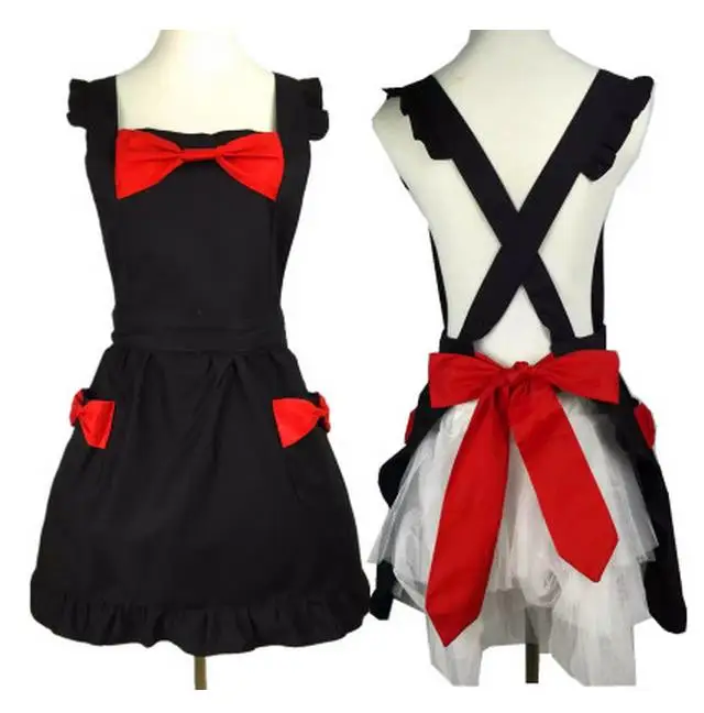 Хан издание модный фартук Бесплатная доставка Новый хлопок принцесса горничной