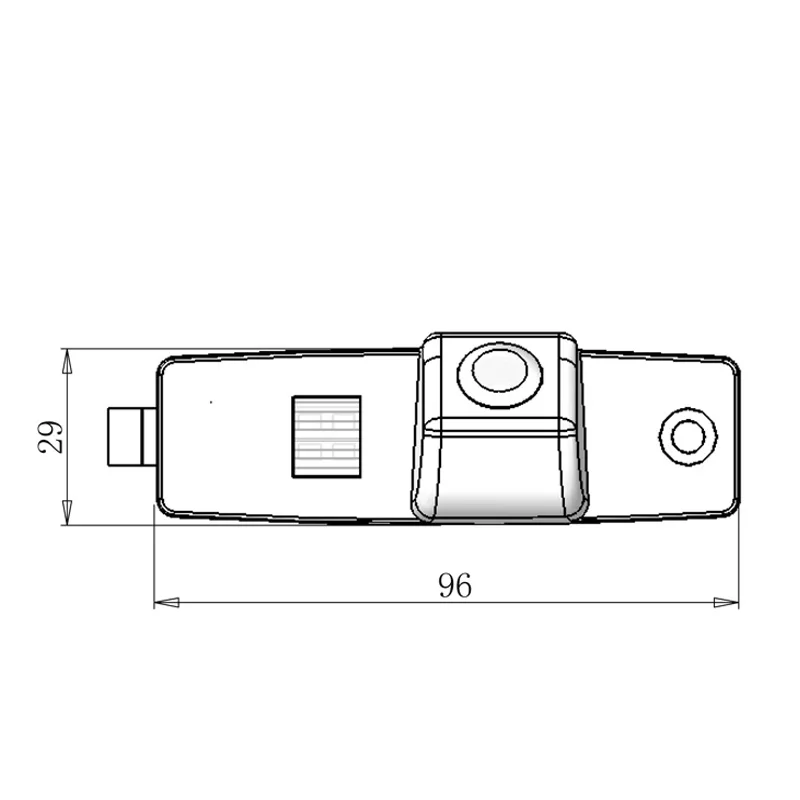 Автомобильная парковочная камера заднего вида HD цветная ночная версия CCD для Toyota