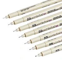 7 pcs sakura micron pigma pen set fine tip liner drawing gel pen sketch manga art marker school supplies stationery fb922