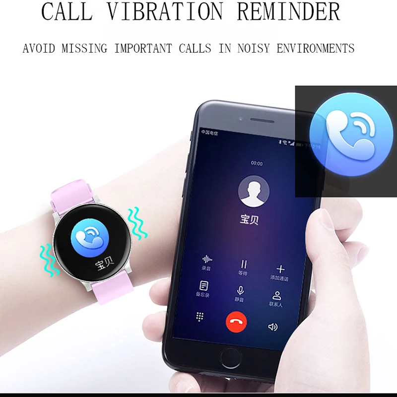 LIGE спортивные водонепроницаемые Смарт-часы женские смарт-браслет монитор