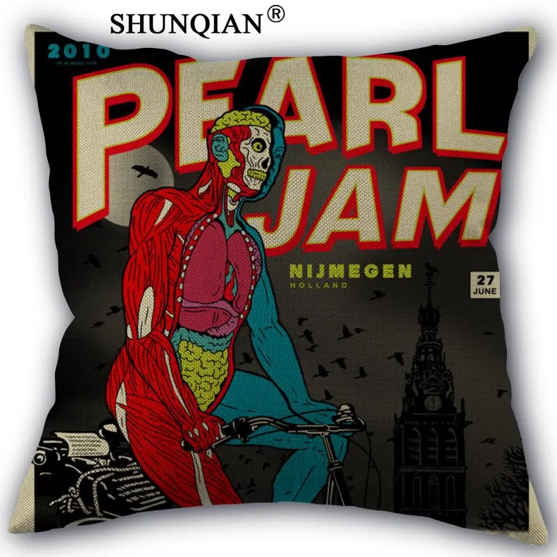 Пользовательские pearl jam наволочки пользовательские хлопок наволочки декоративные красоты домашнего интерьера индивидуальные подушку - Цвет: Pillowcase