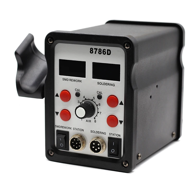 Паяльная станция SMD 2 в 1 паяльник сварочный аппарат пистолет с горячим воздухом ESD