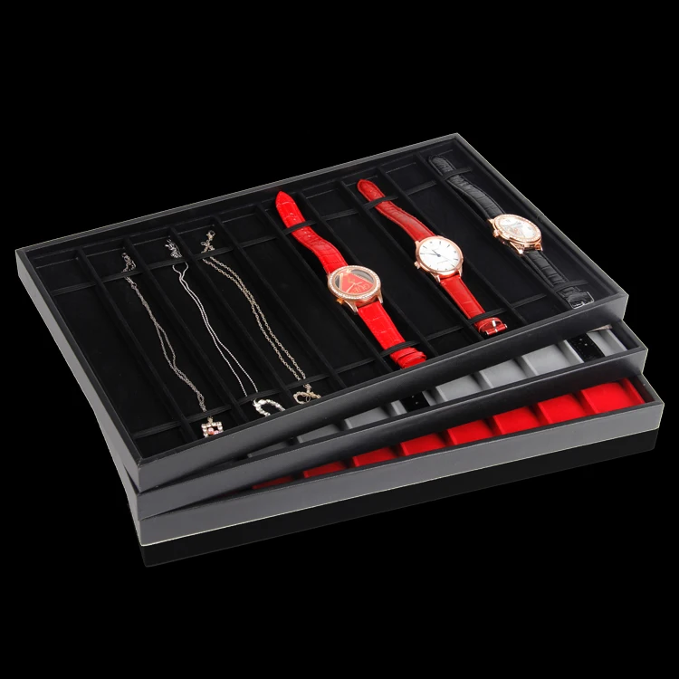 

Wholesale 40.5*25 Watch Necklace Bracelet Display Tray For 10 Pcs