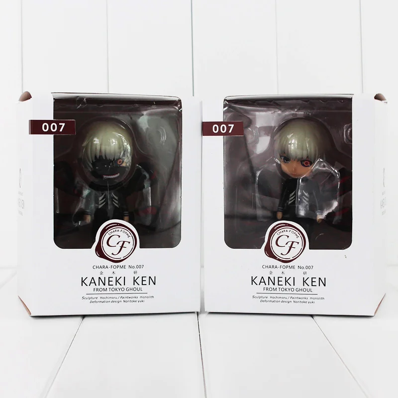 2 шт./партия, аниме-игрушка из японского Гуля, модель Kaneki Ken кукла, модель из ПВХ, Новое поступление - Цвет: With Box