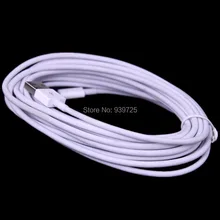 50pcs/lot 5M 15FT Thick OD 3.4MM Usb cable Accessory Bundles for mobile phone pc