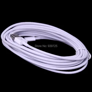 50pcslot 5m 15ft thick od 3 4mm usb cable accessory bundles for mobile phone pc free global shipping