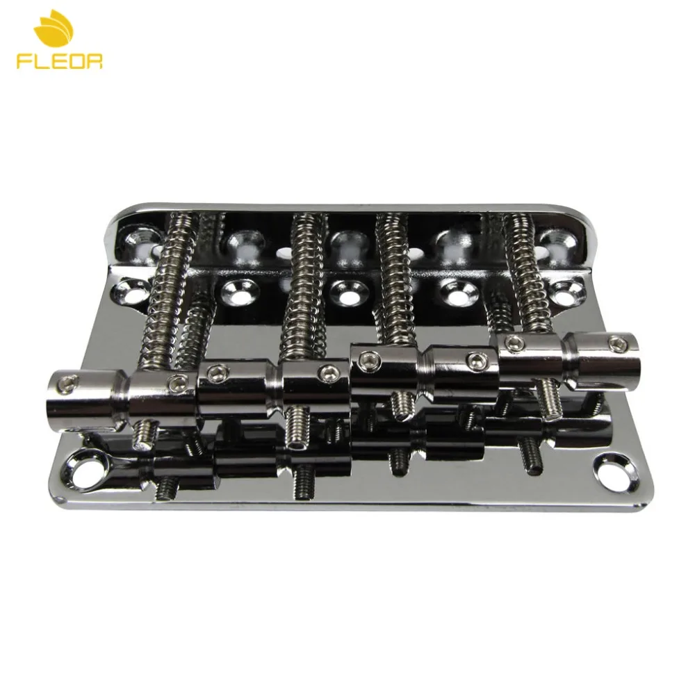 FLEOR Винтаж 4 бас мост для электрической гитары Chrome|bass bridge|electric bass bridgebass bridge string |
