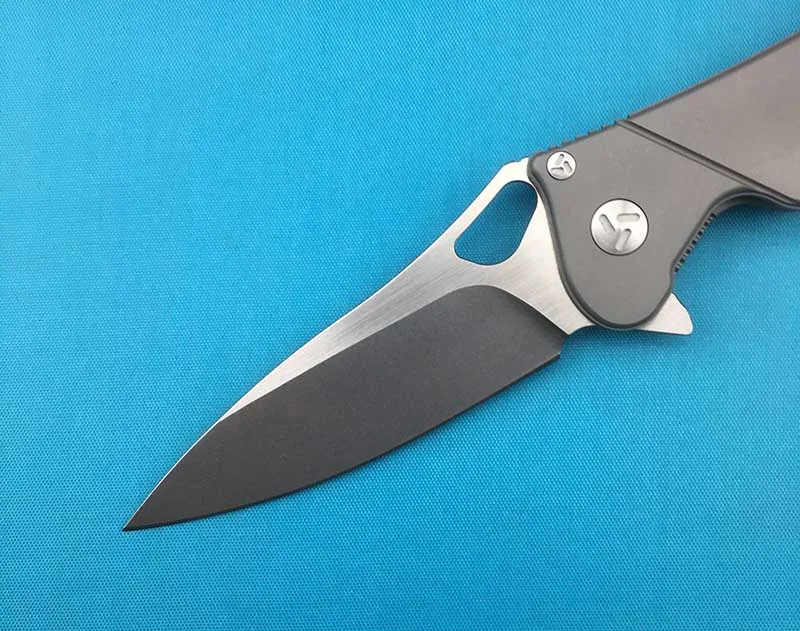 Maker3 дизайн флип складной нож подшипник S35VN лезвие TC4 titanium Сплав Ручка Открытый Кемпинг фрукты нож, нож для повседневного использования