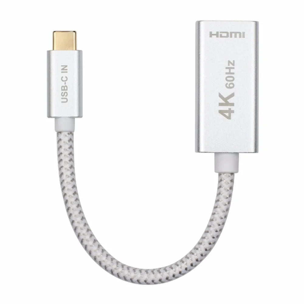 Алюминиевый Переходник USB 3. 0 Type-C (совместимый с Thunderbolt 3) на HDMI 3 1 (4K @ 60 Гц) для MacBook