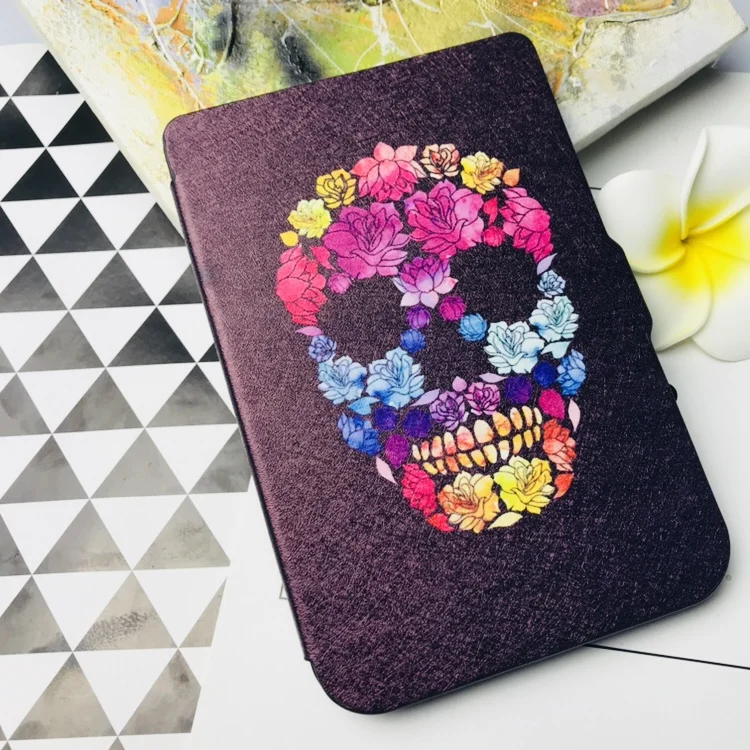Супер тонкий pu кожаный чехол-накладка с принтом для pocketbook basic 3 614 615 plus чехол 6 ''читалка+ Защитная пленка для экрана