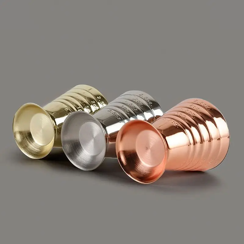 Мерный снятый стаканчик джиггер бар коктейльный напиток миксер ликер мерный