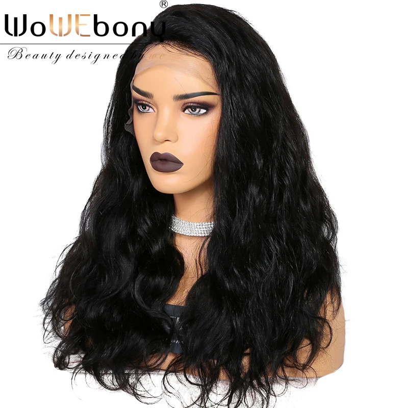 Объемные волнистые 250 гусиные передние человеческие волосы парики для женщин