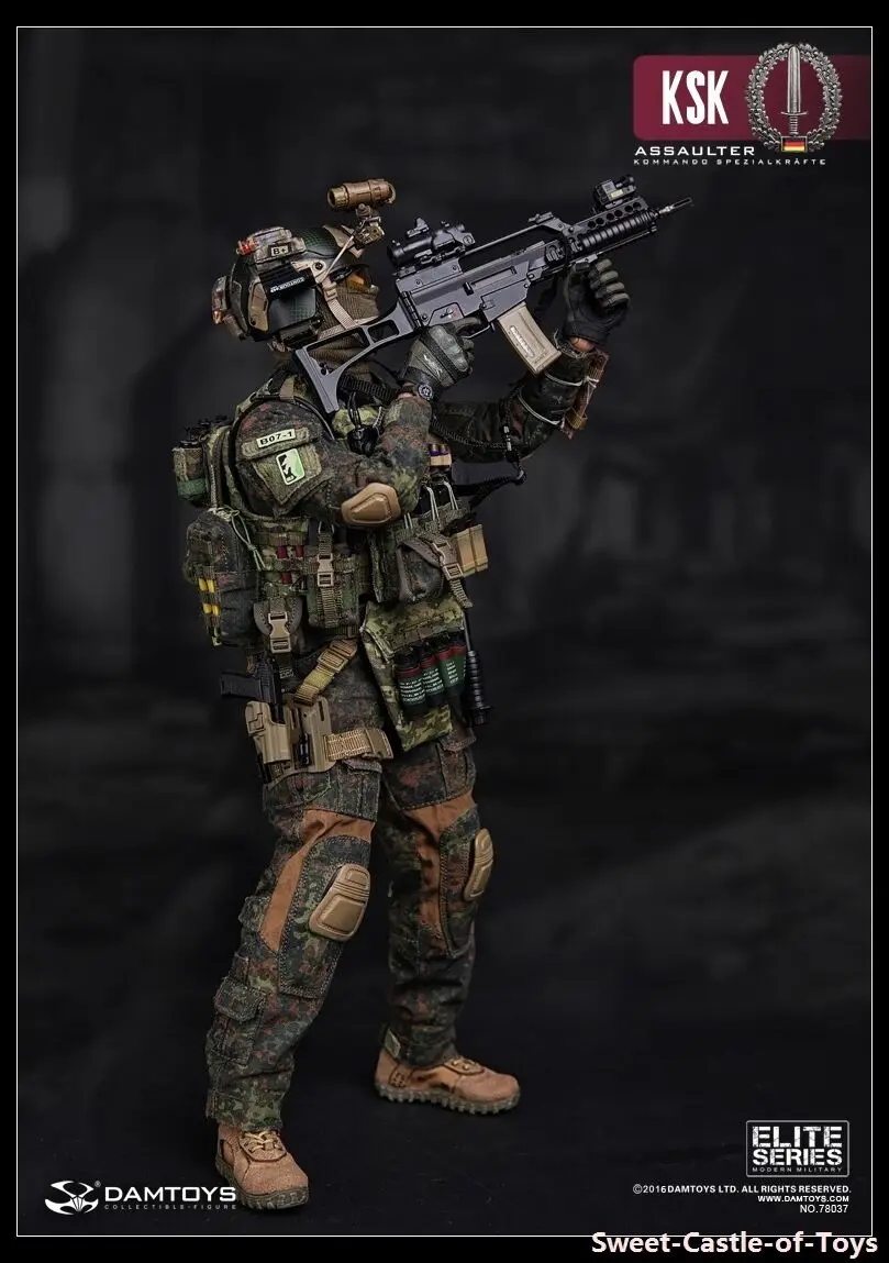 Экшн фигурка для фанатов DAMTOYS DAM 78037 ELITE SERIES 1/6 немецкая KSK KOMMANDO ароматическая