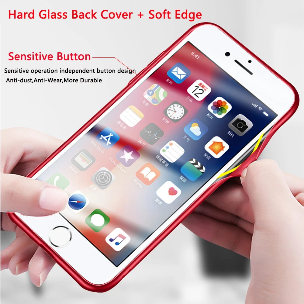 Tempered Glass Case For Xiaomi MI A2 Lite Hard Cover Xiomi Mi Max 2 3 Redmi Note 5 Pro Coque |