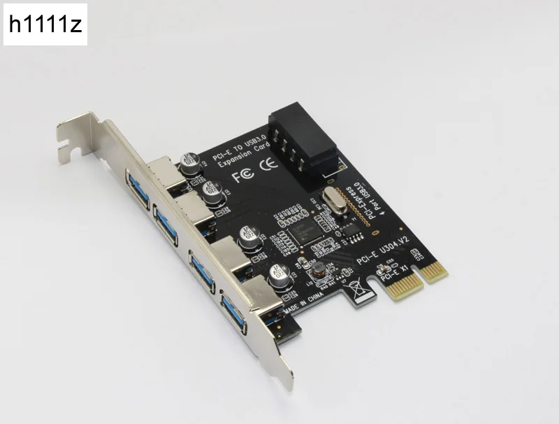 10 шт. Новый USB 3 0 4 порта PCI Express Riser Card USB3.0 5 ГБ хост контроллер 4x PCIE карта расширения