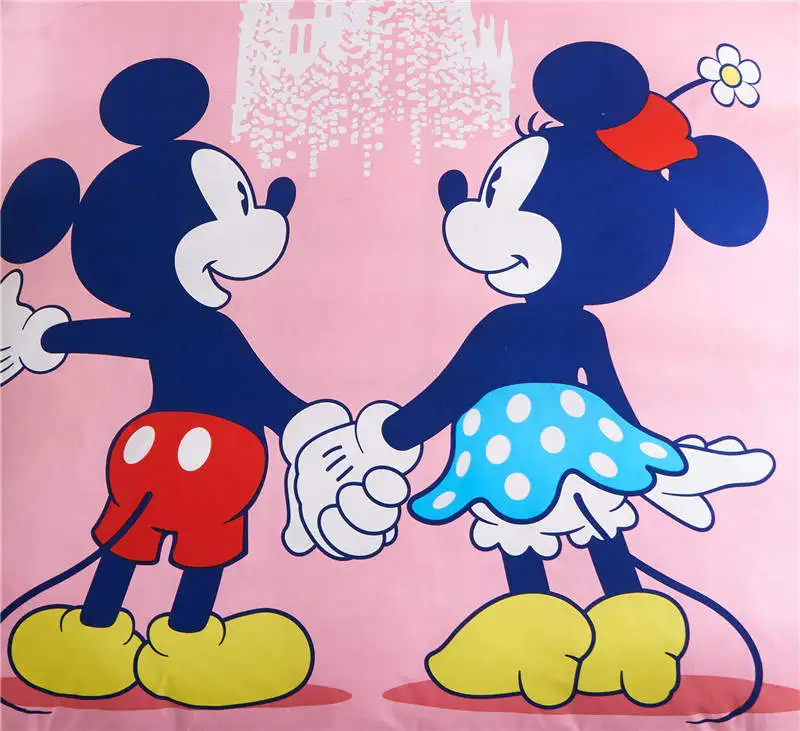 С Микки Маусом и Минни Маус Постельное белье Одноместный для очень больших