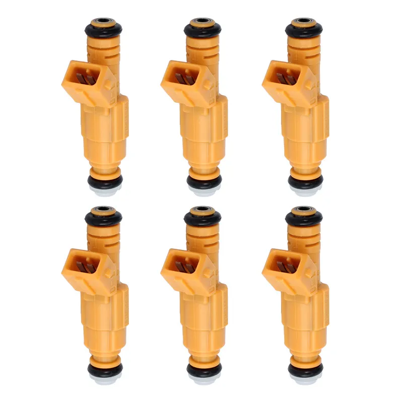 Justech Новые 6 шт Топливные форсунки для Jeep 87 98 4.0L Замена 0280155710 0280155700 уплотнительное