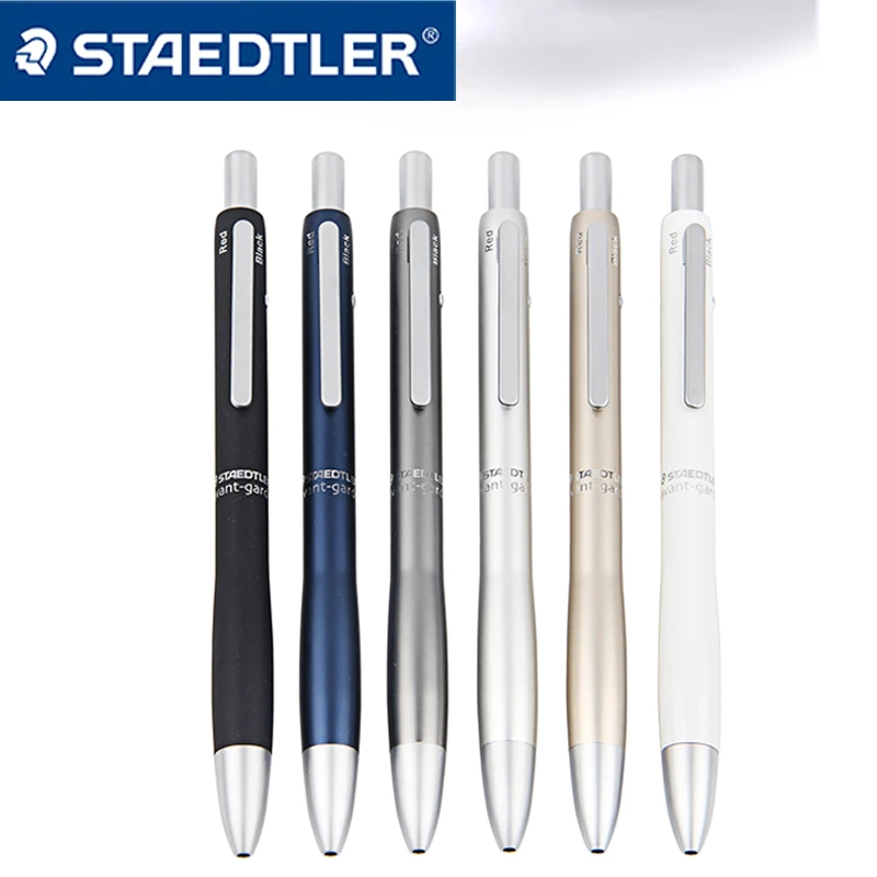 1 Pcs STAEDTLER Gravity Sensing Ballpoint Pen 927AG Office Business Pen 0.7mm Metal Aluminum Rod Four-in-one Multi-function Pen