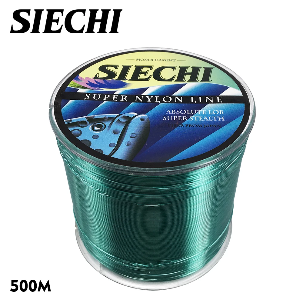 2 шт. нейлоновая рыболовная леска SIECHI 500 м 4-28 фунтов прочная японская мононить для