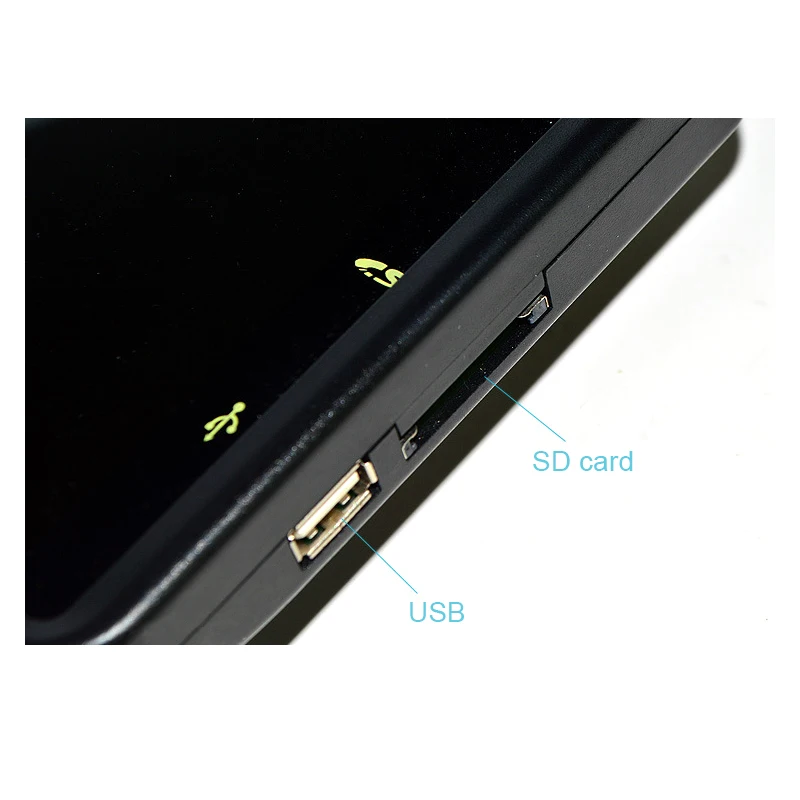 GreenYi " TFT lcd цветной 800*480 автомобильный монитор экран с дистанционной поддержкой 2CH видео вход MP5 USB SD карта для камеры заднего вида