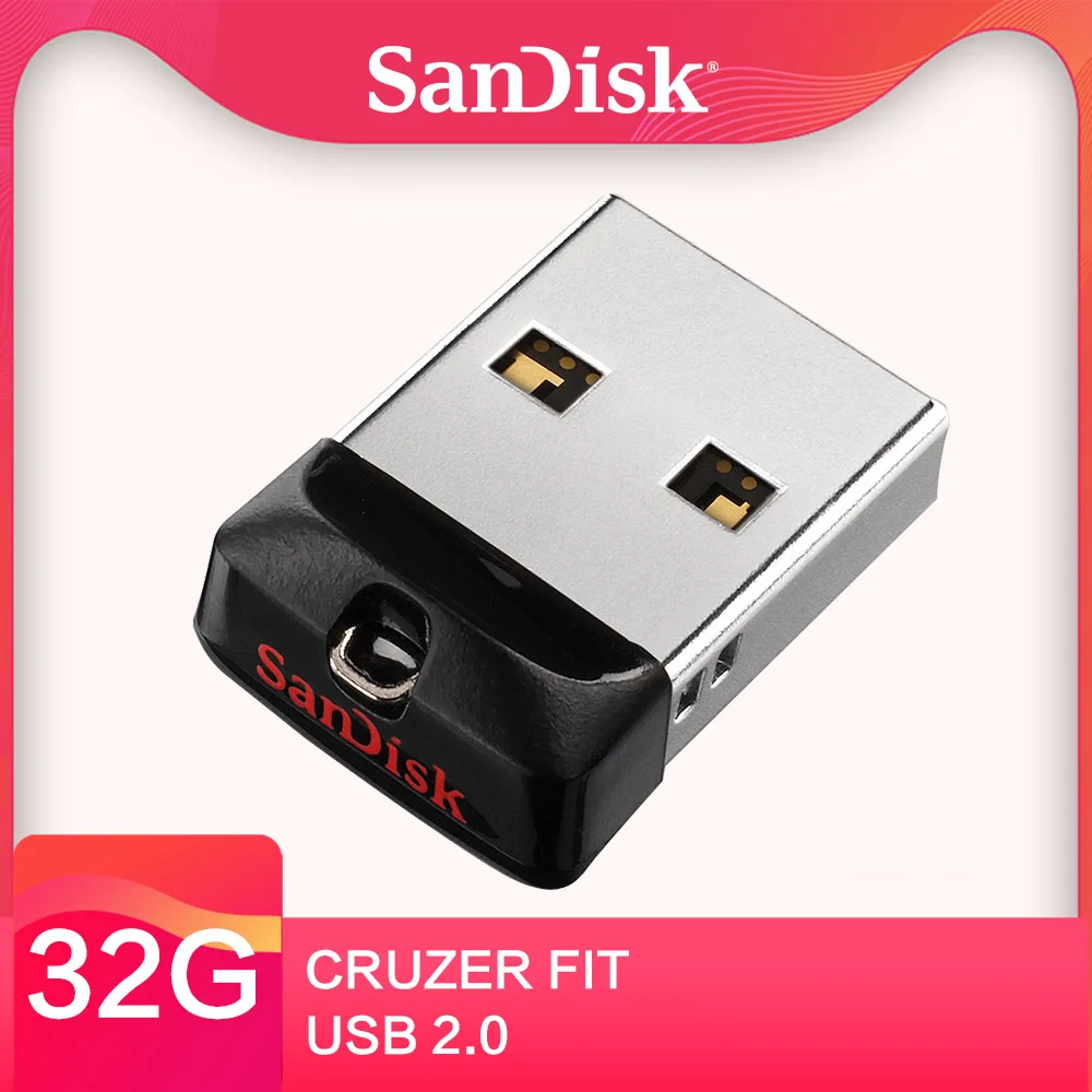 SanDisk usb flash32GB 64GB 16GB 8GB флеш-накопители 2 0 Pendrive 32G CRUZER FIT USB флеш-накопитель Поддержка