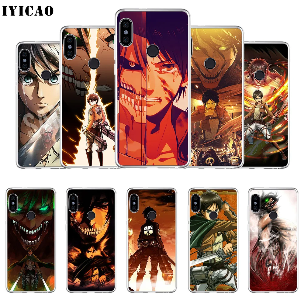 IYICAO Eren Jaeger Attack on Titan Мягкий силиконовый чехол для телефона Xiaomi Mi 9 8 SE 6 A1 A2 Lite F1 MIX2S MIX3