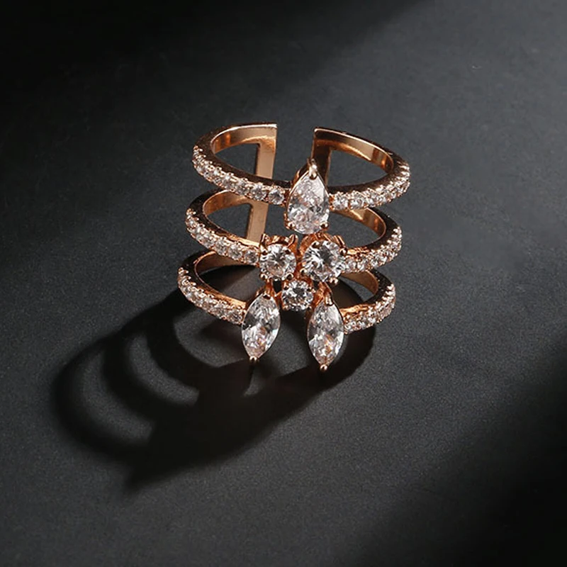 Модные очаровательные подвижные кольца Be 8 дизайнерские в форме капли воды