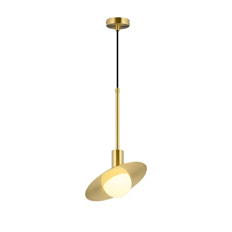 Скандинавская индивидуальная медная стеклянная люстра в форме шара креативная