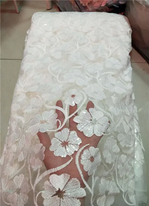 Цветочный дизайн блестящая сетка кружевная ткань африканские индийские